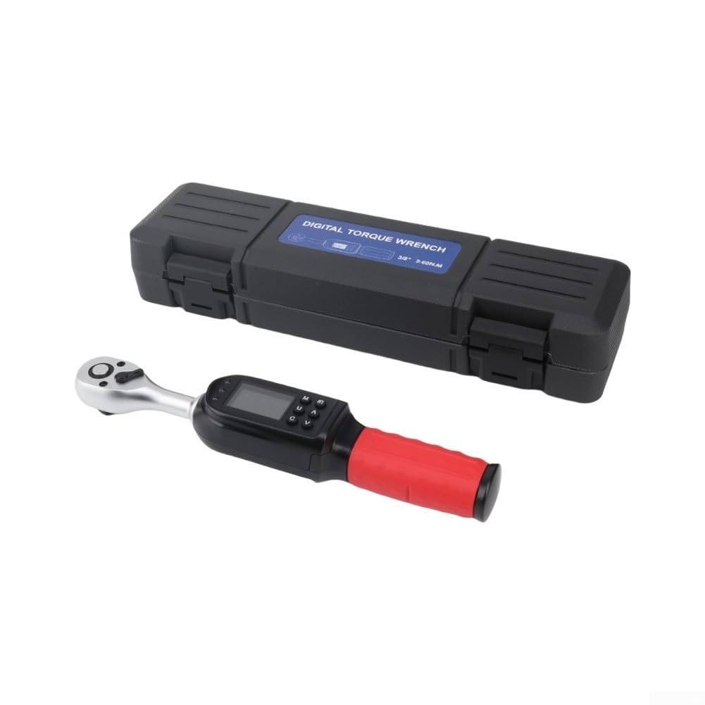 Digitales Drehmomentschlüssel-Set, LCD-Display, 72-Zahn-Ratschengetriebe (3/8 6-60 nm)