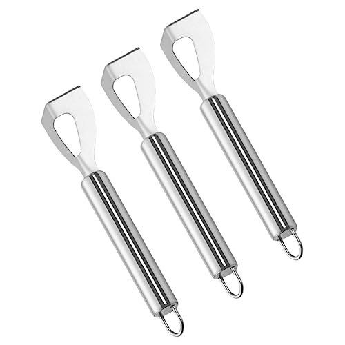 KICHOUSE 3pcs Stainless Steel Butter Slicer and Cheese Cutter Compact Kitchen Tools for Preparation for Home Restaurants and Baking Shops
