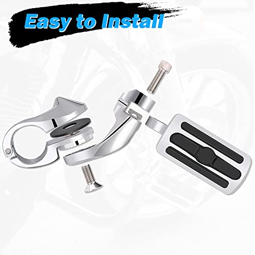 image for KONDUONE Motorcycle Highway Pegs Foot Rests fit 1.25