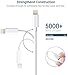 Marchpower Lightning Cable MFi Certified, 3Pack 6FT iPhone Charging Cable, USB A to Lightning Charger Cable for iPhone 14 Plus 13 Pro Max 12 11 Pro Max Xs Max X 8Plus 7Plus 6S iPad Mini 6 iPod White