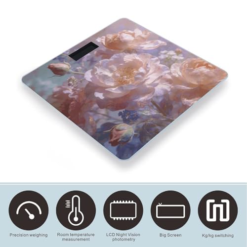 Báscula Digital de Baño con Patrones Florales Exacta 400 lb miniatura 3