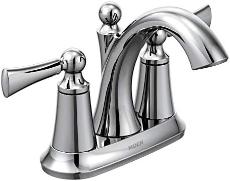Moen 4505 Chrome Two-Handle Bathroom Faucet, 5.50 x 8.13 x 10.13 inches