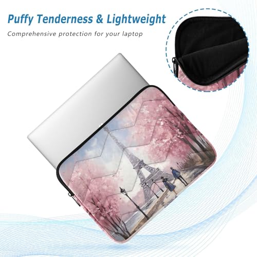 Funda para portátil 13-14 pulgadas impermeable con diseño Torre Eiffel miniatura 5