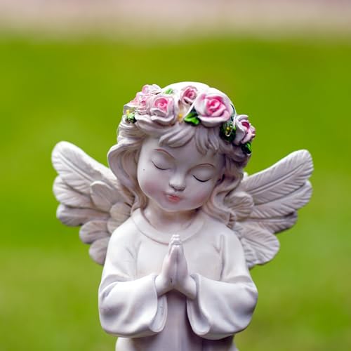 Angel Garden Decor Statue Solar Angel Decorations for Yard Outdoor Decorations for Patio Gift for Mom
