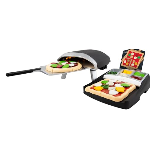 Casdon Ooni Set de Four à Pizza et Station à Garniture de Luxe | Four à Pizza Jouet et kit de Garniture pour Enfants âgés de 3 Ans et Plus | Caractéristiques de la...