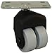 Jacob Holtz 155-2XTPR-06 1-1/2" X-Caster, thermplastic rubber dual wheel caster (Set of 4)