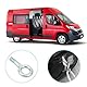 Abschlepphaken Auto Abschlepphaken Abschleppöse 1348135080 Anhängerkupplung Stoßstange Haken Schwer Anhängerring Kompatibel mit Citroen Relay Peugeot Boxer FIAT Ducato ab 2006 674417 Abschleppseil