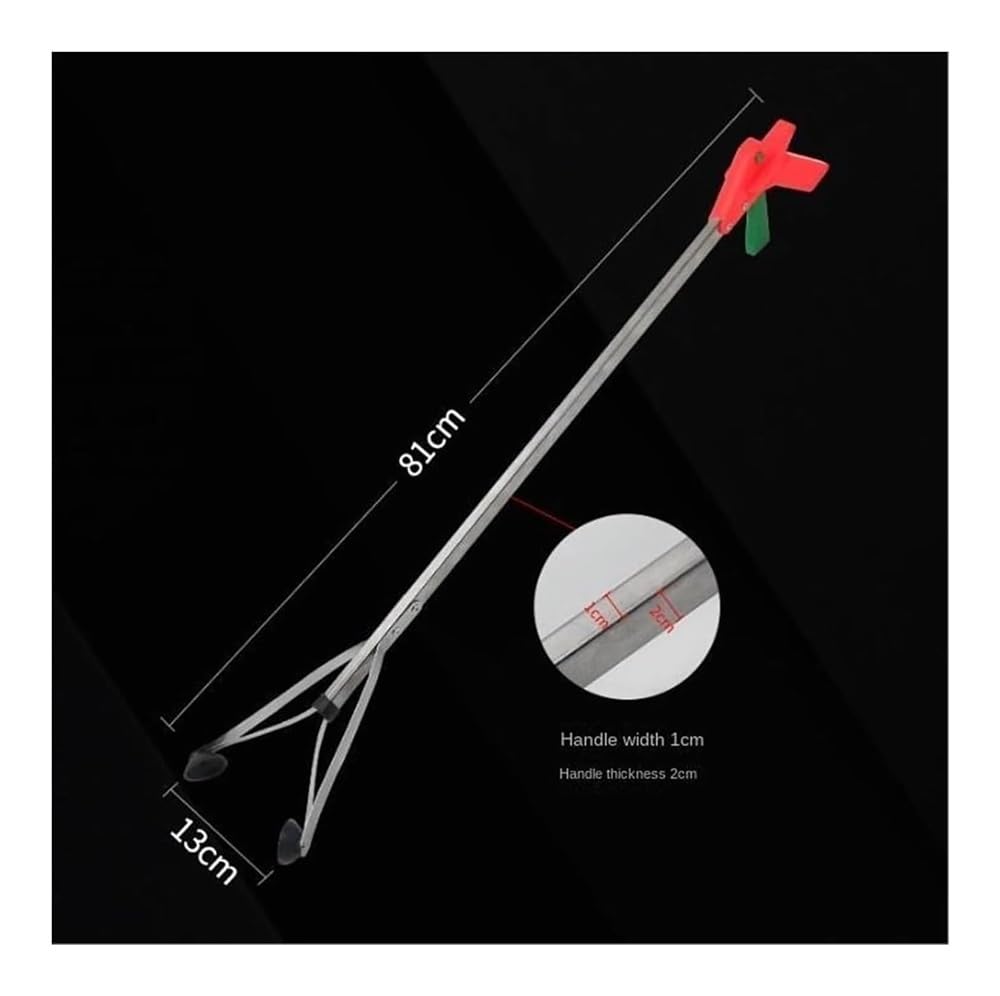 Pinza telescopica, Pinza raccogli Oggetti, Strumento di Presa a Ventosa in Gomma con Pinza Lunga, for netturbino