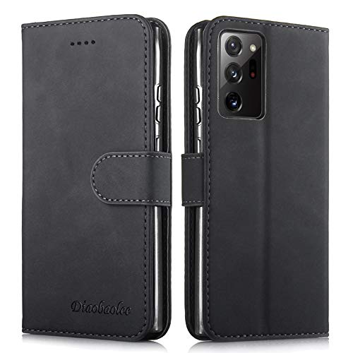 Celular Capa Samsung Galaxy S22 Ultra Case Flip Kickstand Suporte para 5 Cartões Carteira de Couro d