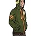 JINX Overwatch Ultimate Bastion Men's Gamer Zip-Up Hoodie, Green, Large