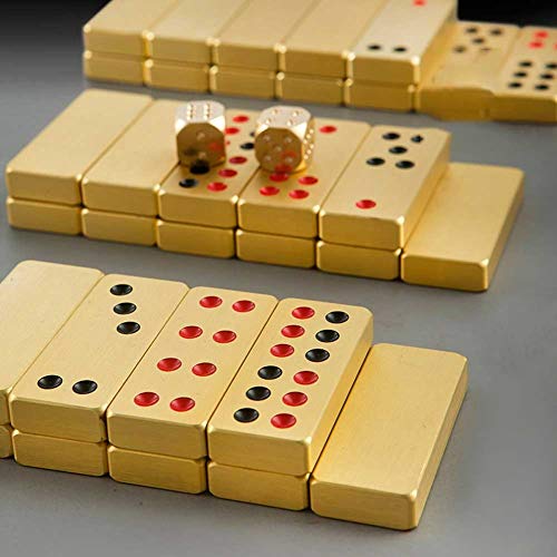 Juego de Mesa Pai Gow con 32 fichas y 2 dados miniatura 5