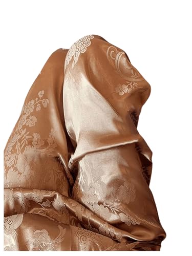 SweatyRocks Women's Jacquard Drawstring High Waist Wide Leg Pants Casual Straight Leg Long Pants4