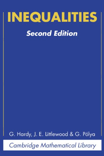 Inequalities (Cambridge Mathematical Library)
