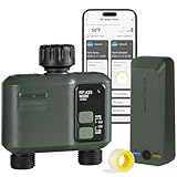 WILAWELS WiFi Water Timer for Garden Hose, Sprinkler Timer 2 Zone, Smart Lawn Watering System with WiFi Irrigation Controller, Voice Control, Automatic Irrigation/Rain Delay/Manual Watering D32WT06