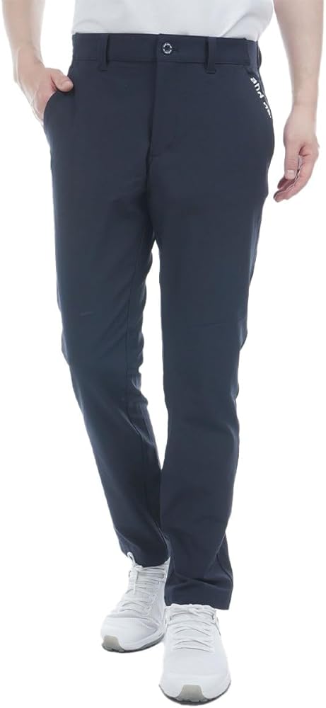 Mサイズ　定価13200円　アンパスィ　メンズ　ストレッチロングパンツ　ネイビー Mサイズ定価13200円アンパスィメンズストレッチロングパンツネイビー