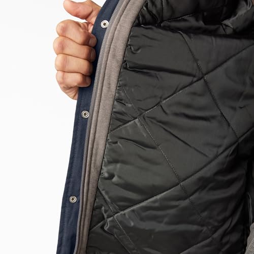 Image of Dickies Men's Fleece Hooded Duck Shirt Jacket With Hydroshield