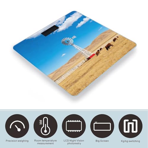 Báscula digital de baño Western Ranch Windmill 400 lb miniatura 3