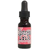 Ranger Tim Holtz February Distress Ink Re-Inker, 0.5 oz, Abandoned Coral