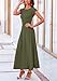 PRETTYGARDEN Two Piece Skirt Set for Women 2025 Summer Spring Dressy Casual Knit Travel Vacation Matching Lounge Outfits (Army Green,Small)