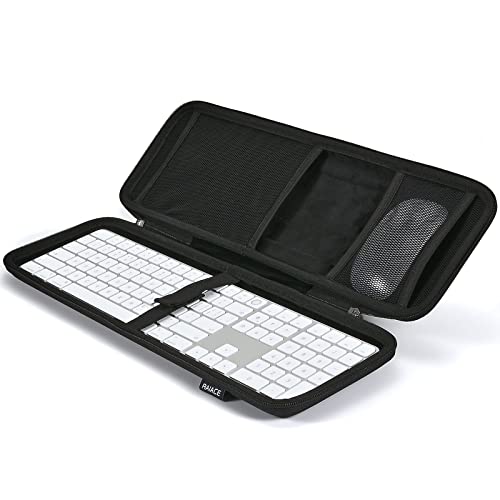 Raiace Hard Storage Case Compatible With Apple Magic Keyboard + Magic Mouse. (Case Only) - Black #TOP4