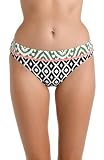 Picture of La Blanca Women's Banded Hipster Bikini Swimsuit Bottom, Black//Desert Dunes, 6