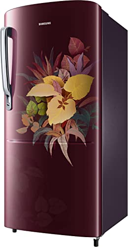 Image of Samsung 183 L, 3 Star, Digital Inverter, Direct-Cool Single Door Refrigerator (RR20C2723VF /NL, Urban Tropical Blue)