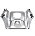 HONGK- Chrome 4-Point Docking Hardware Kit and Detachable 2-Up Tour Pak Mounting Luggage Rack Compatible with 2009-2013 Harley-Davidson Touring [B01FCYZZZI]