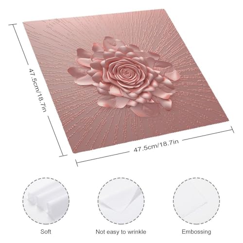 Servilletas de tela cuadradas de poliéster con diseño floral miniatura 2