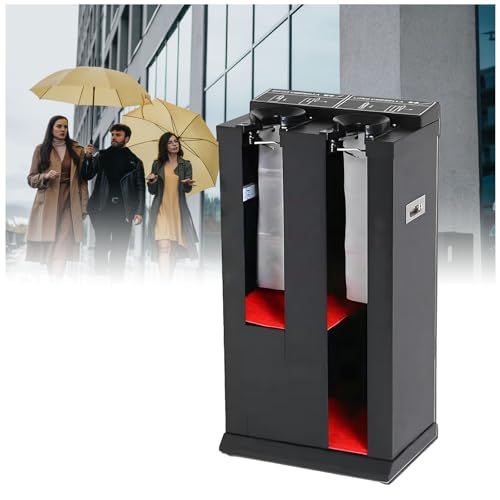 Distributeur Automatique de Sacs pour parapluies, Emballage Professionnel de parapluies humides avec 200 Sacs, Support métallique pour Une Utilisation en intérieur, Conception Facile d'accès
