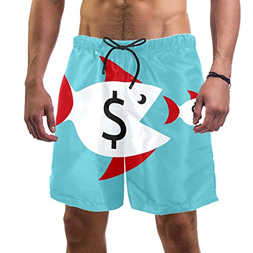 Short de bain pour homme à motif poissons multicolores pour vos vacances à la plage