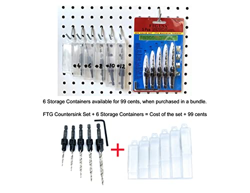 Ftg Usa FTG 2337P Adjustable Wood Countersink Drill Bit Set 5 Pc #4#6#8#10#12 Tapered Drill Bit thumb #3