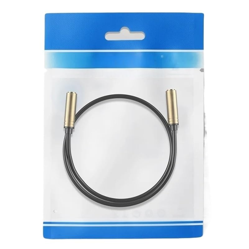 Cable de extensión audio Jack 3.5mm hembra a hembra miniatura 6