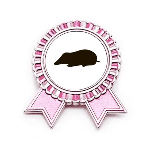 Broche taupe rose en métal noir, finition joaillerie taille M de qualité