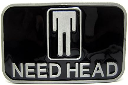 Need Head Funny Adult Belt Buckle