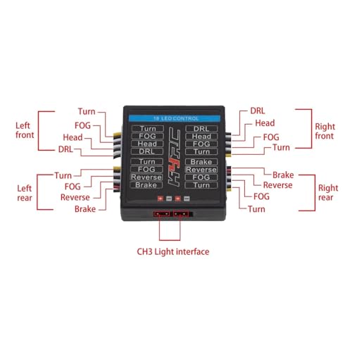Kit de luces RC para Traxxas TRX4 evita choques en ruta 4
