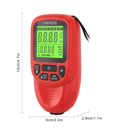 Medidor Digital de Espesor de Revestimiento Fabater HW400S miniatura 7