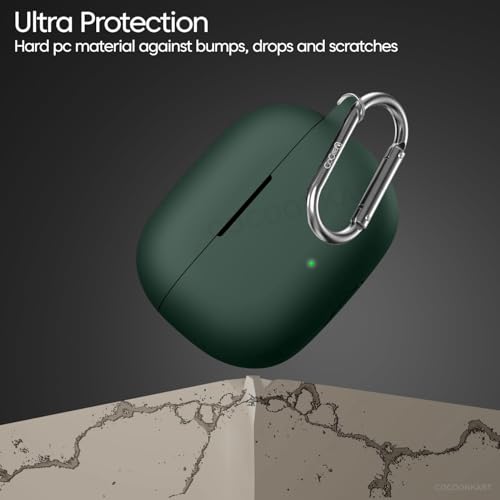 Image of Soft Silicone Case Cover for Realme Buds T310 | Buds N1 - Green