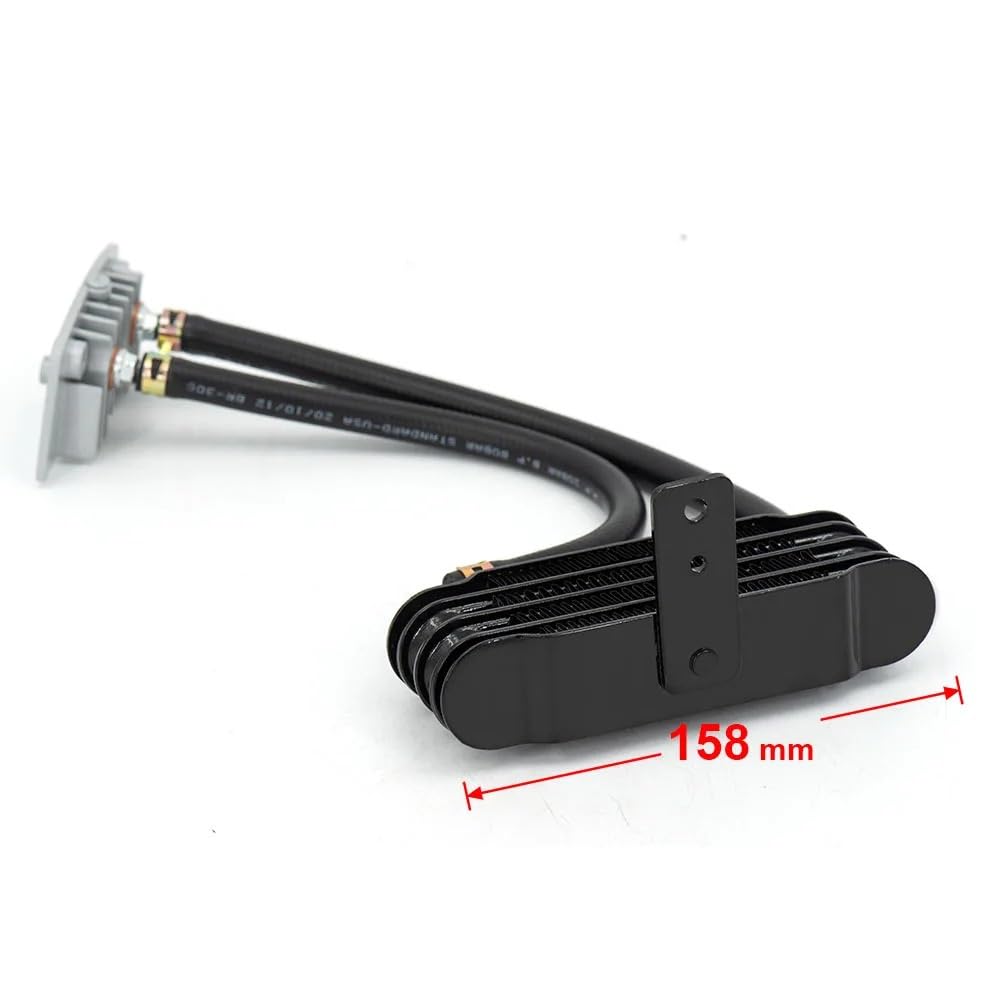Chłodnica silnika Uniwersalna chłodnica oleju silnikowego motocykla zmodyfikowany zestaw chłodnicy 158mm aluminium dla 50CC 125CC 150CC 250CC Chłodnica Oleju
