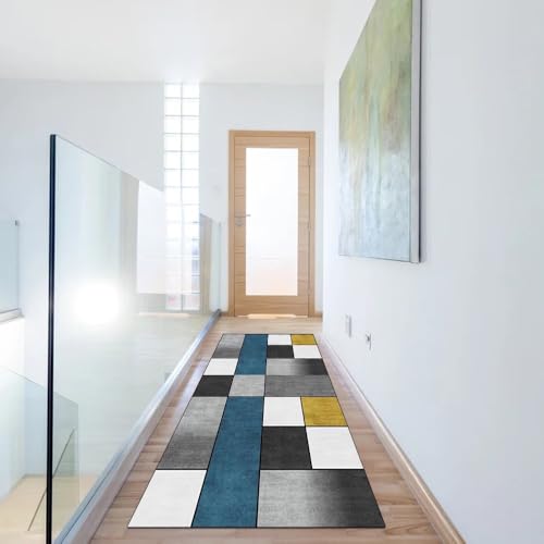 Tapis de couloir lavable multicolore au design patchwork 60x900 - 6