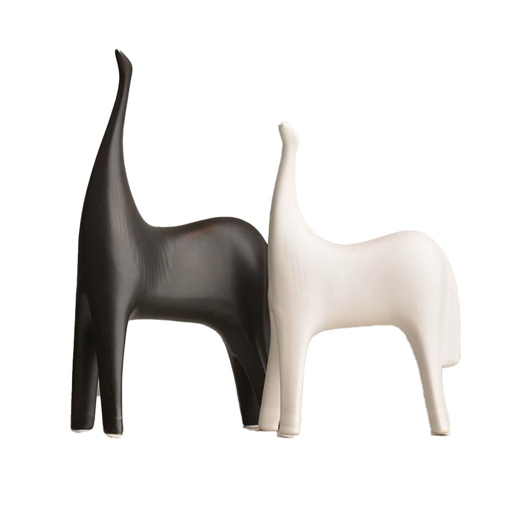 Ceramiczna statuetka ceramiczna, rzeźby zwierząt, ornament, porcelanowa, kreatywna ceramika, statuetki, dekoracja na półkę, dekorację stołu, dekoracja domu, prezent 36#
