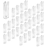 40 Stück Gardinenhaken Metall 4 Zinken Pinch Vorhang Haken Edelstahl Gardinen...