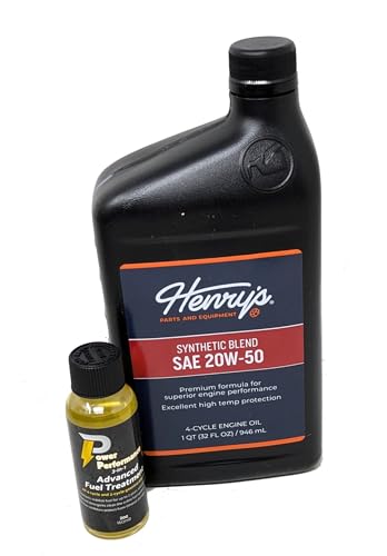 Aceite para motor 20W-50 mezcla sintética Henry's 1 cuarto miniatura 1