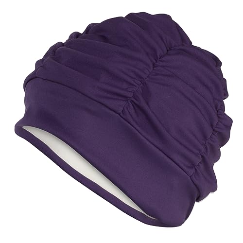 Fashy Fabric Swimming Cap Purple One Size, standard size
