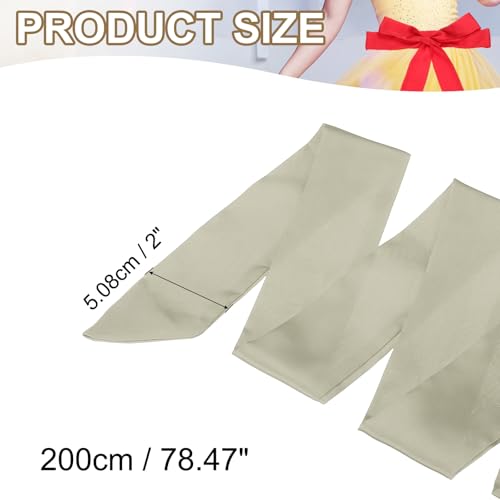 PATIKIL Satin Sash Belt Scarf, Wedding Party Bridal Blank Satin Waist Belts Prom for Graduation Birthday2