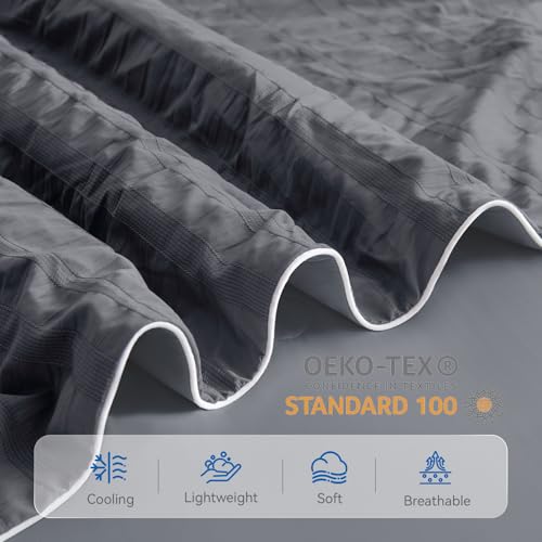 GEMBED Summer Cooling Blanket for Hot Sleepers with Double-Sided Design - Twin Size, 60"x80", Grey $13.49 AC - image 7
