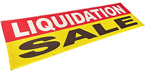 4 Less Co 3x10 Ft LIQUIDATION SALE Banner Sign Polyester Fabric ryb