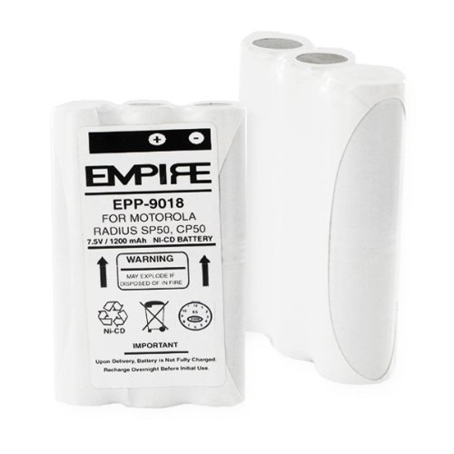 1200mA Replacement Battery for Motorola HNN9018 Two-Way Radios - Empire Scientific #EPP-9018