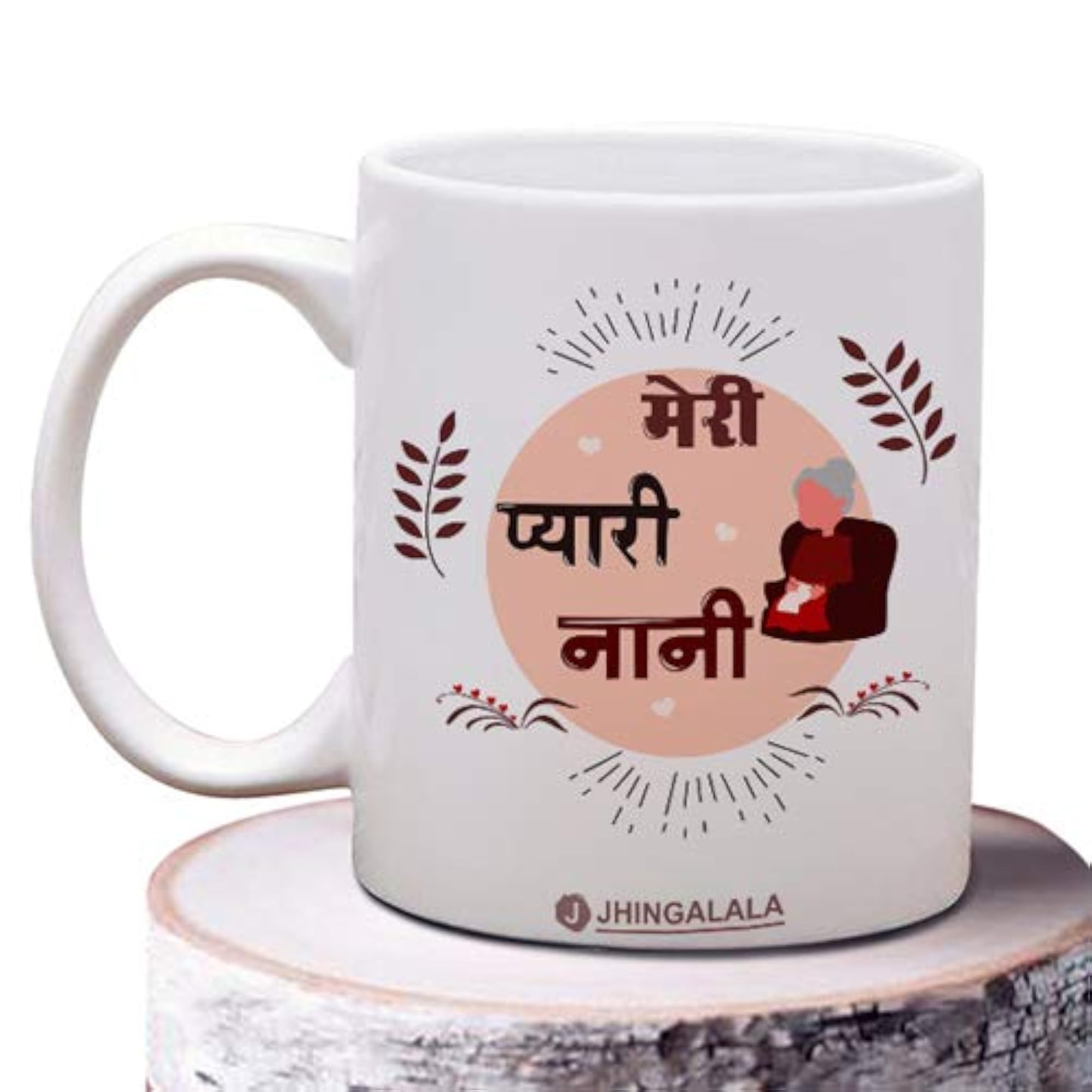 Meri Pyari Nani Printed Ceramic Coffee Mug, 11 Oz