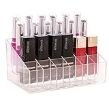 💄 【Uso multiusos】 Puede almacenar sus lápices labiales, brillo de labios, pinceles de maquillaje, rímel, esmalte de uñas, joyas, aretes y anillos, etc. Regalo ideal para esposa, novia, hijos, etc.