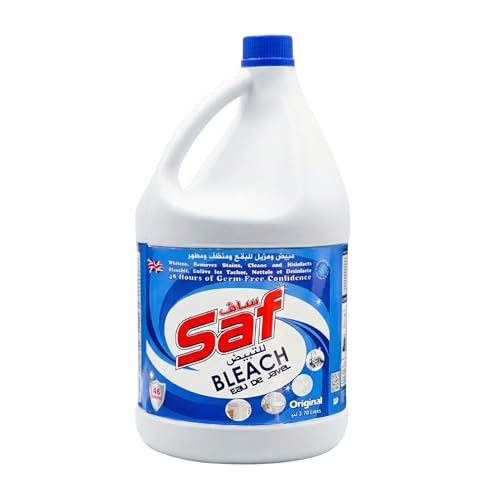 SAF Multi-Purpose Bleach Cleaner 3.78L Powerful Stain Removal Disinfecting Odor Elimination and Deep Cleaning for Home and Commercial Use